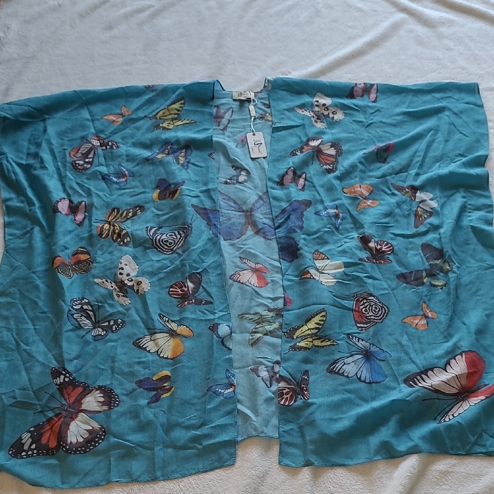 Butterfly Print Kimono